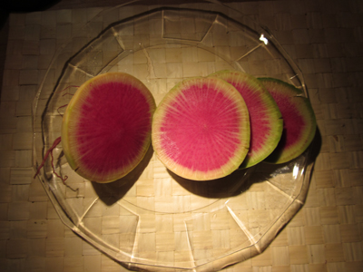 watermelon radish Watermelon Radish - so beautiful!